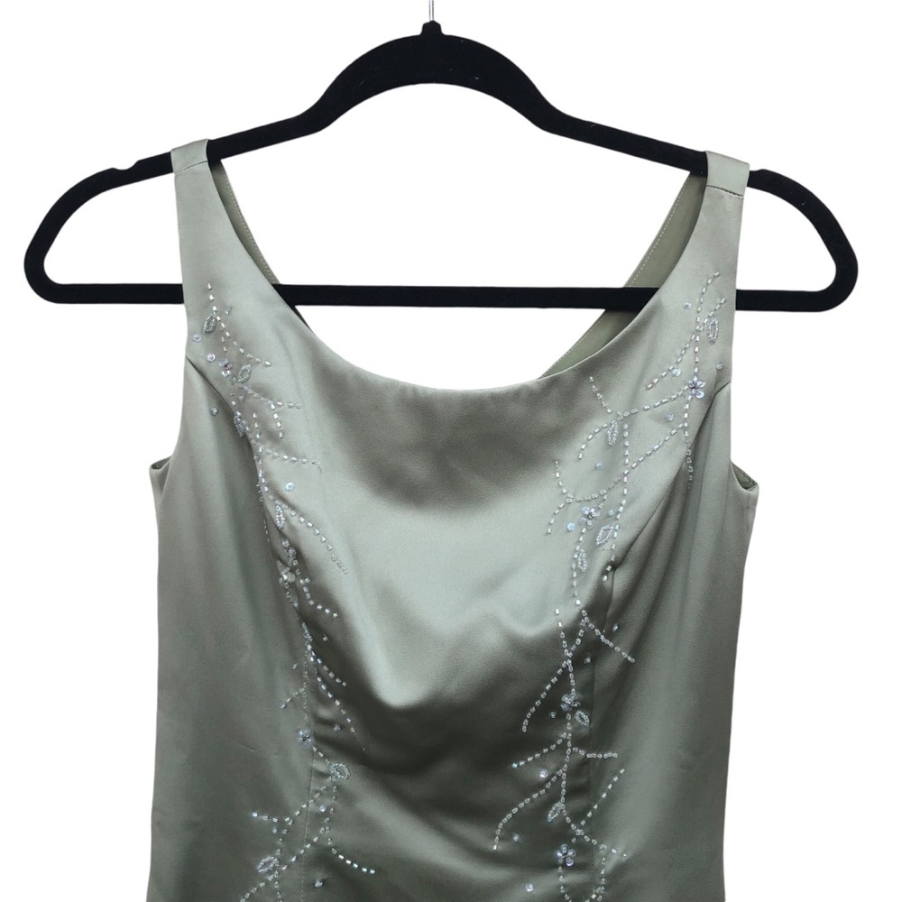 Alexis Mint Green Beaded Formal Dress size 4 - Picture 2 of 7